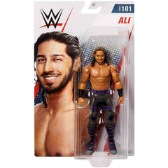 Display-ready Mattel WWE Ali action figure suitable for shelves and play