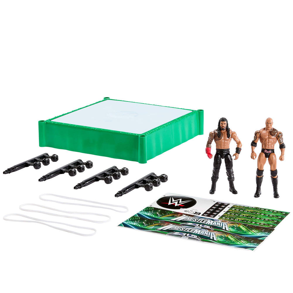 Mattel WWE Bloodline Pro Tension Ropes for dramatic launch action.