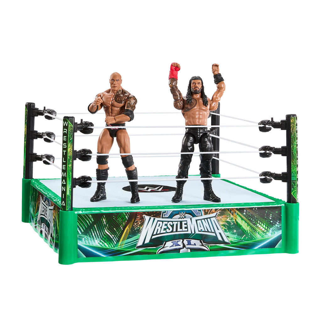 Mattel WWE Bloodline Roman Reigns figure ready for dynamic takedowns.