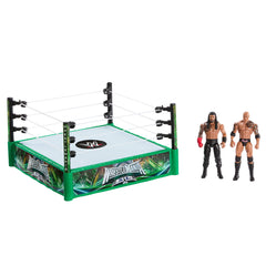 Mattel WWE Bloodline playset ring for immersive at-home battles.