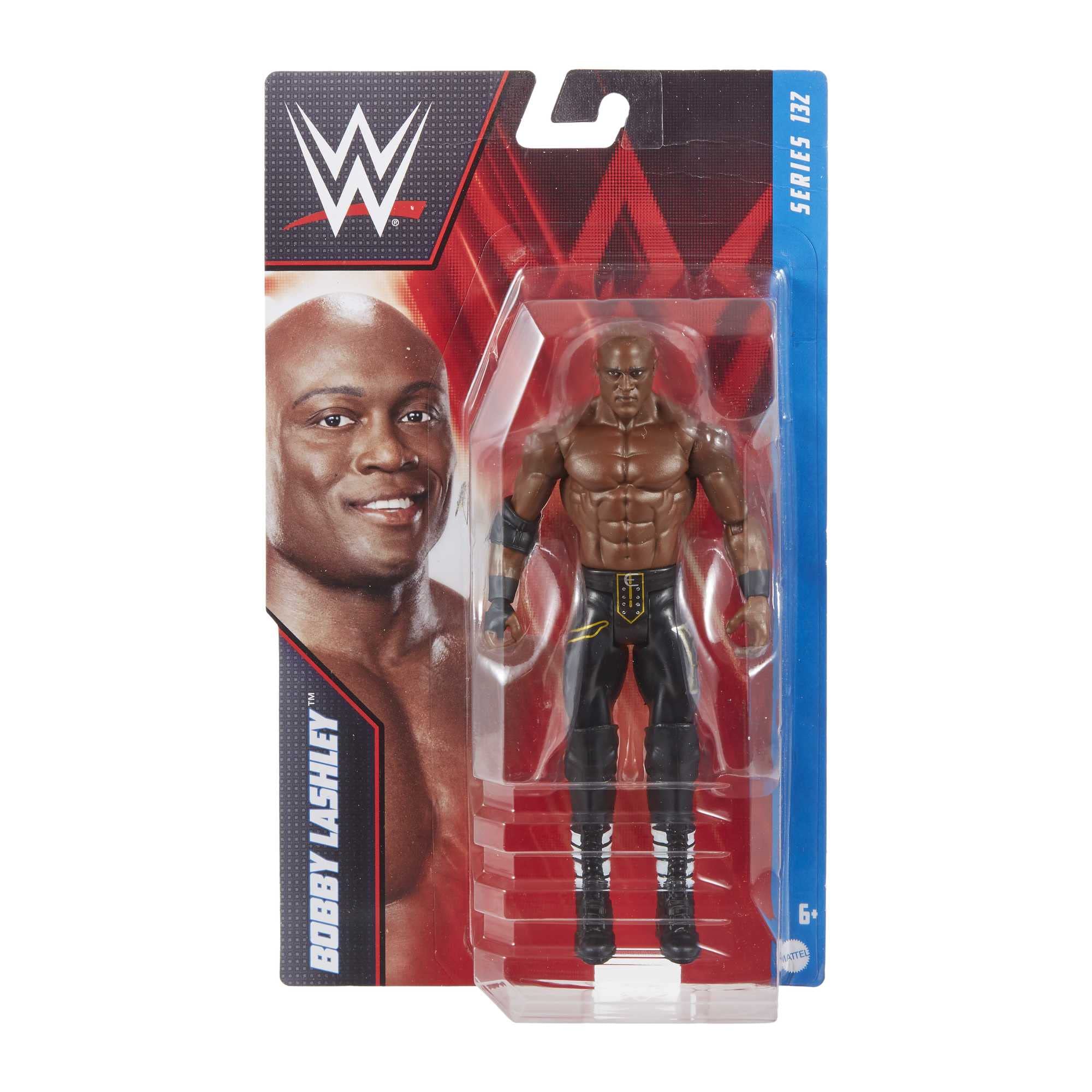 Mattel WWE Bobby Lashley figure packaging suitable for collector display.