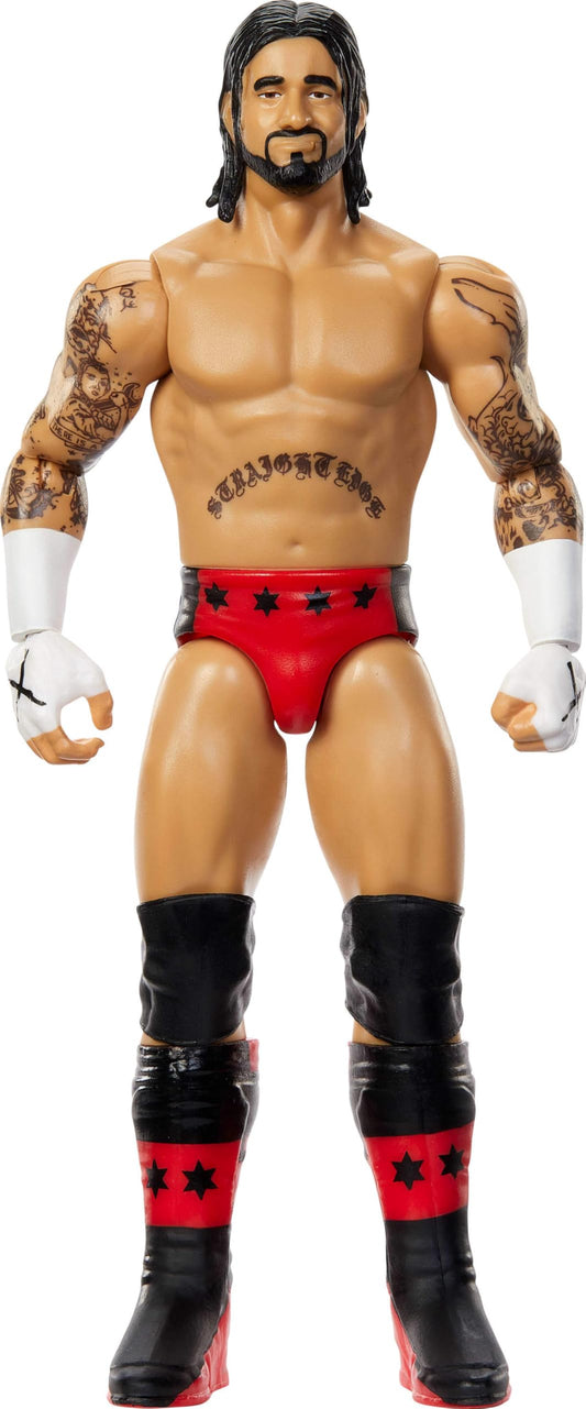 Mattel WWE Cm Punk 6-inch figure front view for dynamic posing and display.