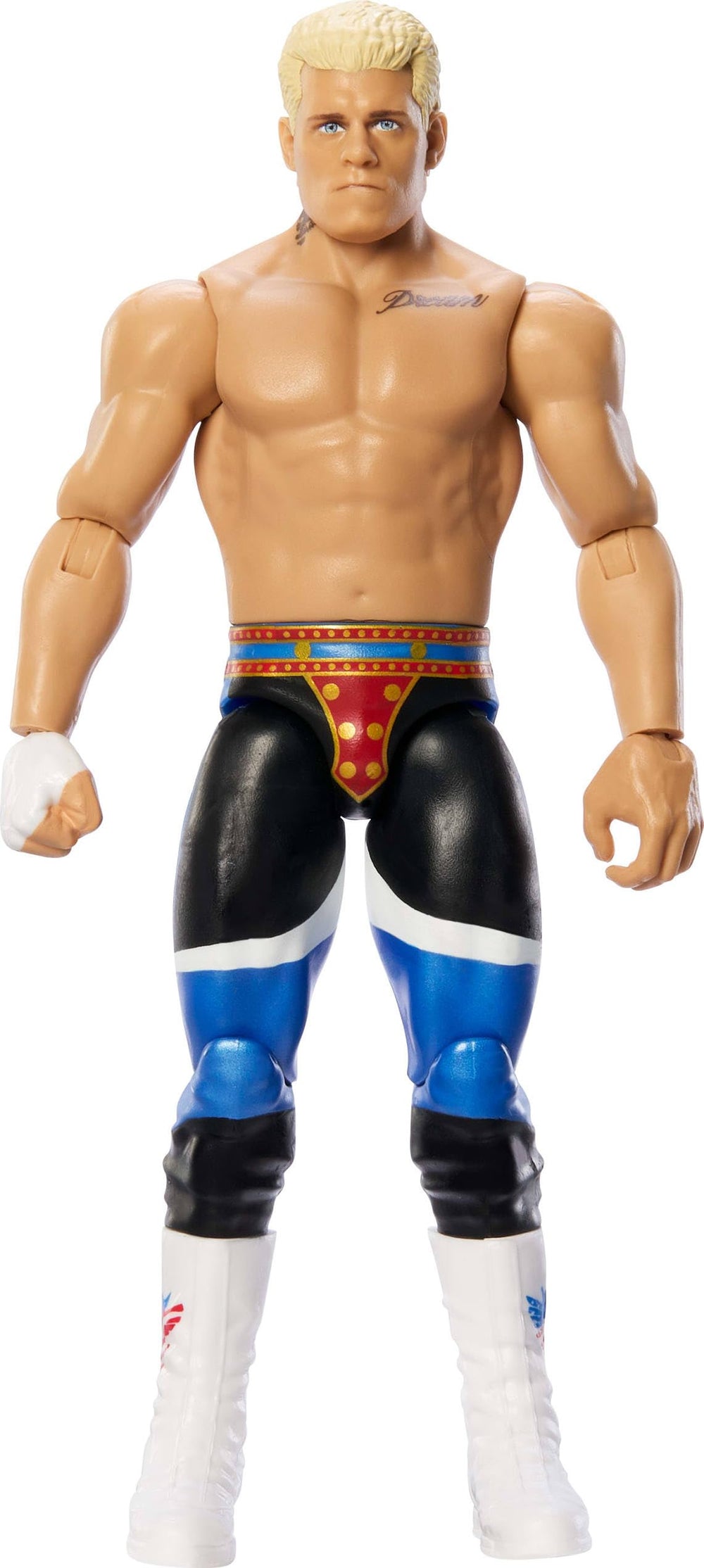 Mattel WWE Cody Rhodes American Nightmare figure face-detail for lifelike display.