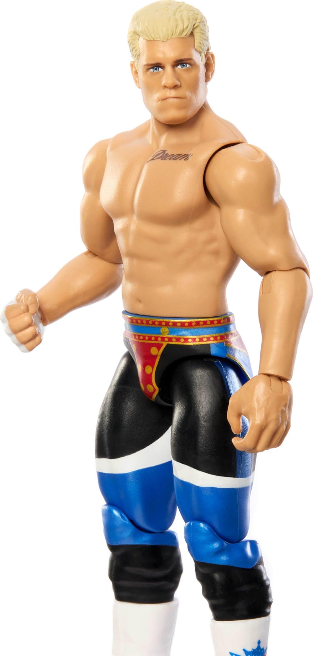 Mattel WWE Cody Rhodes American Nightmare figure ring-gear-authentic provides an authentic on-screen look.