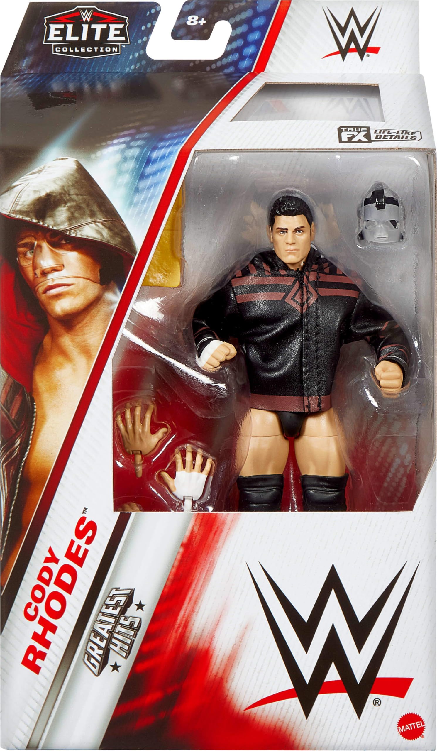 Cody Rhodes Elite articulation close-up showcasing 25 move-ready points.