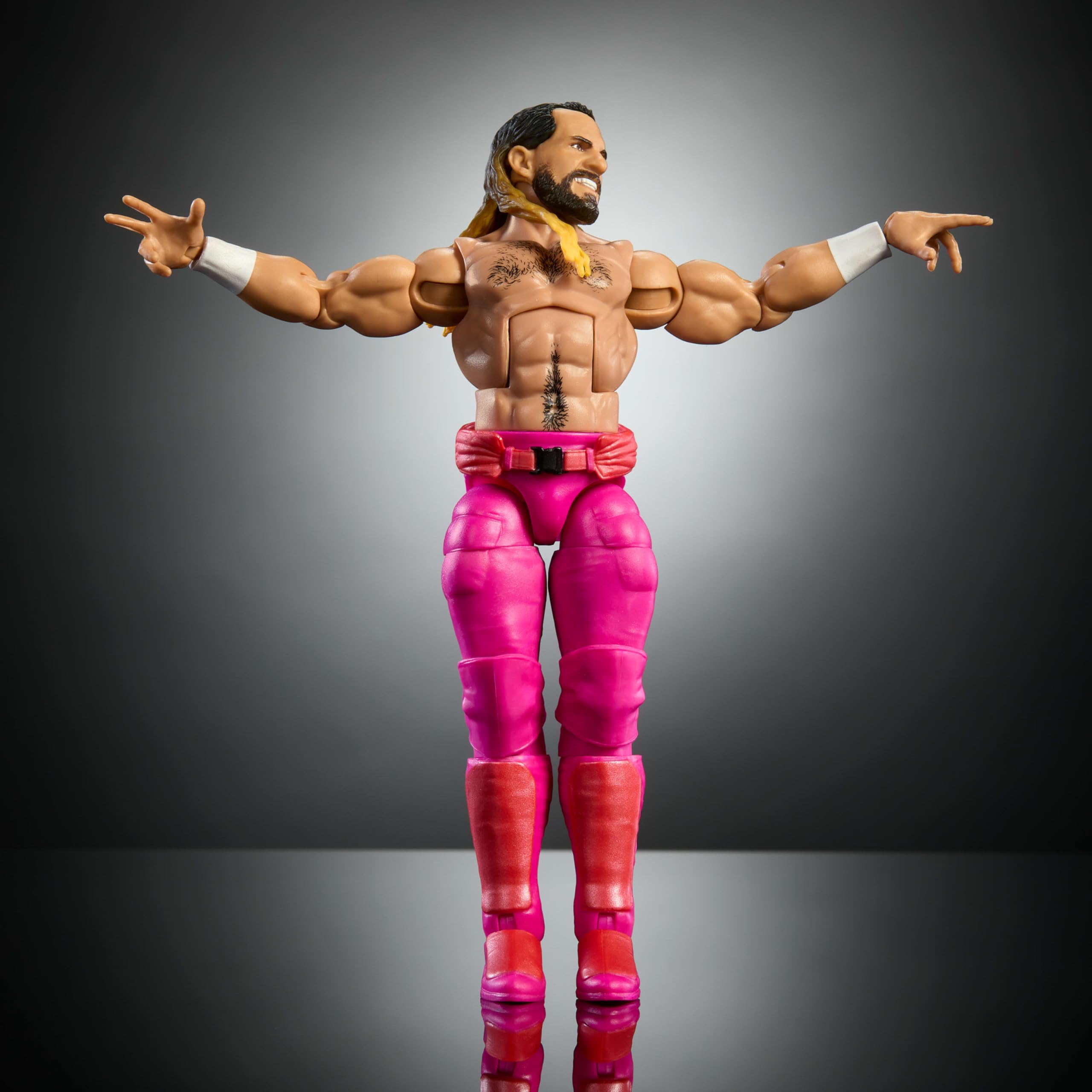 Deluxe articulation supports authentic poses and signature moves demonstrations.