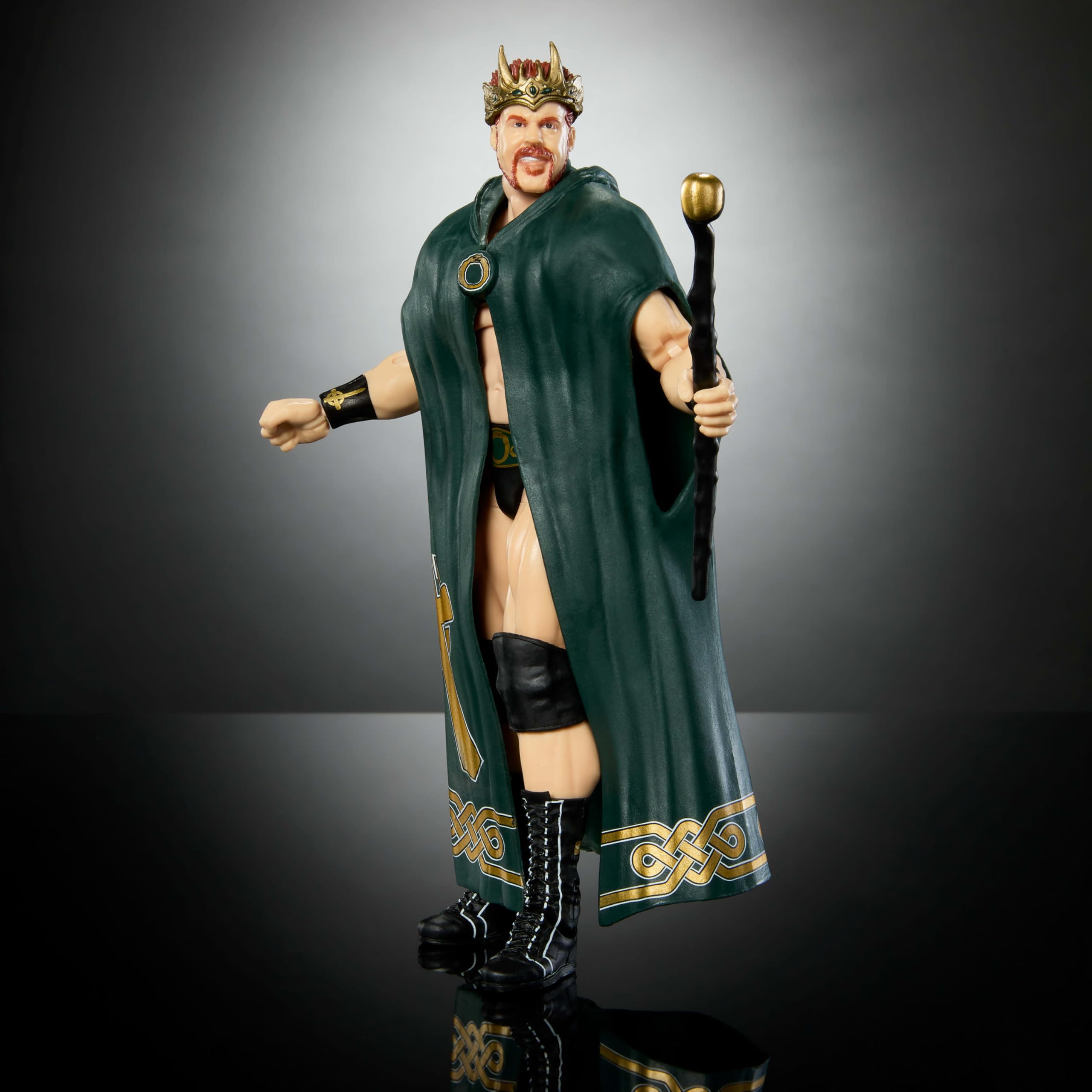 Mattel WWE Elite King Sheamus accessories set for themed battles
