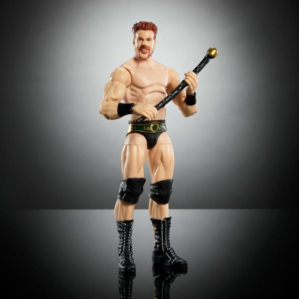Mattel WWE Elite King Sheamus TrueFX detailing close-up