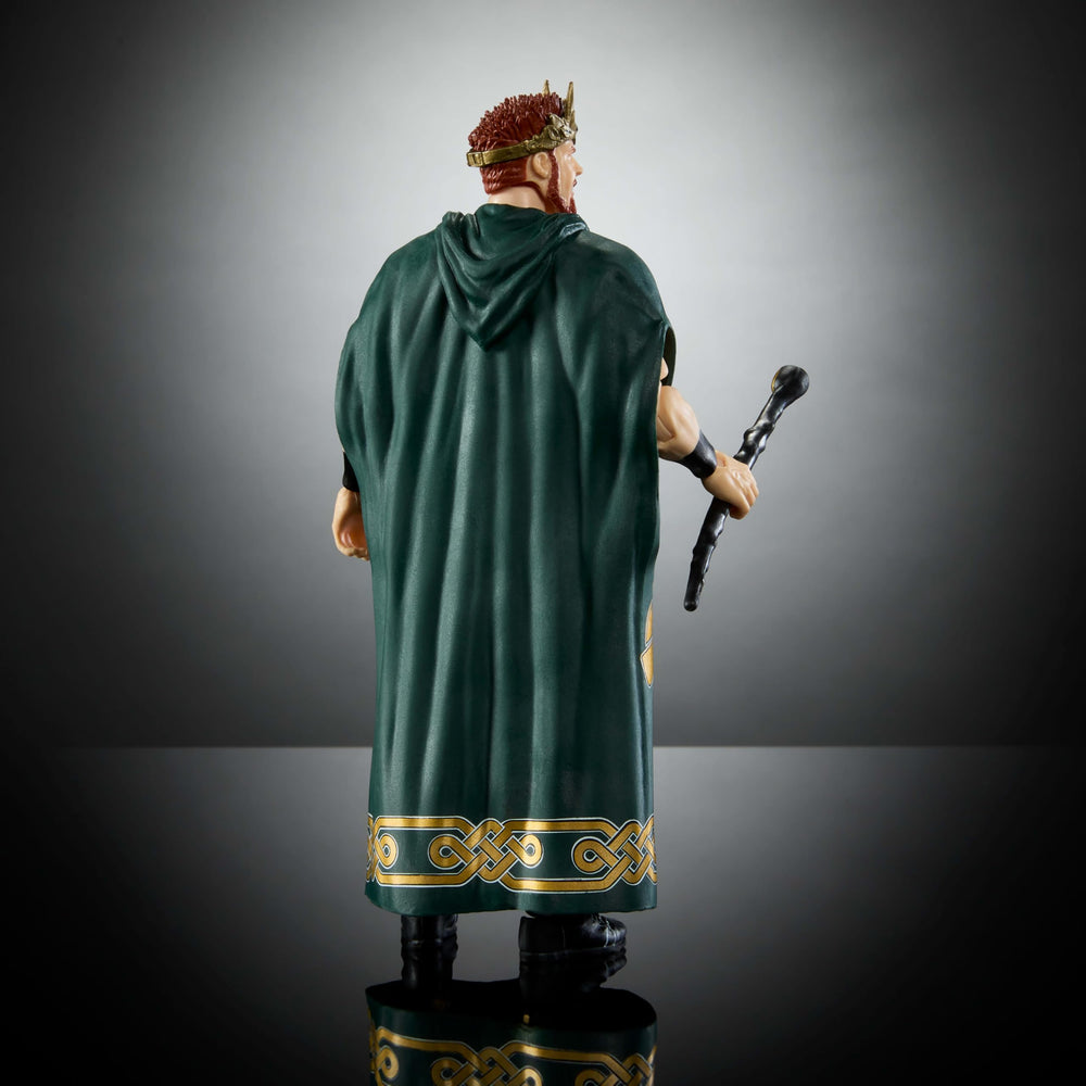 Mattel WWE Elite King Sheamus packaging close-up and display