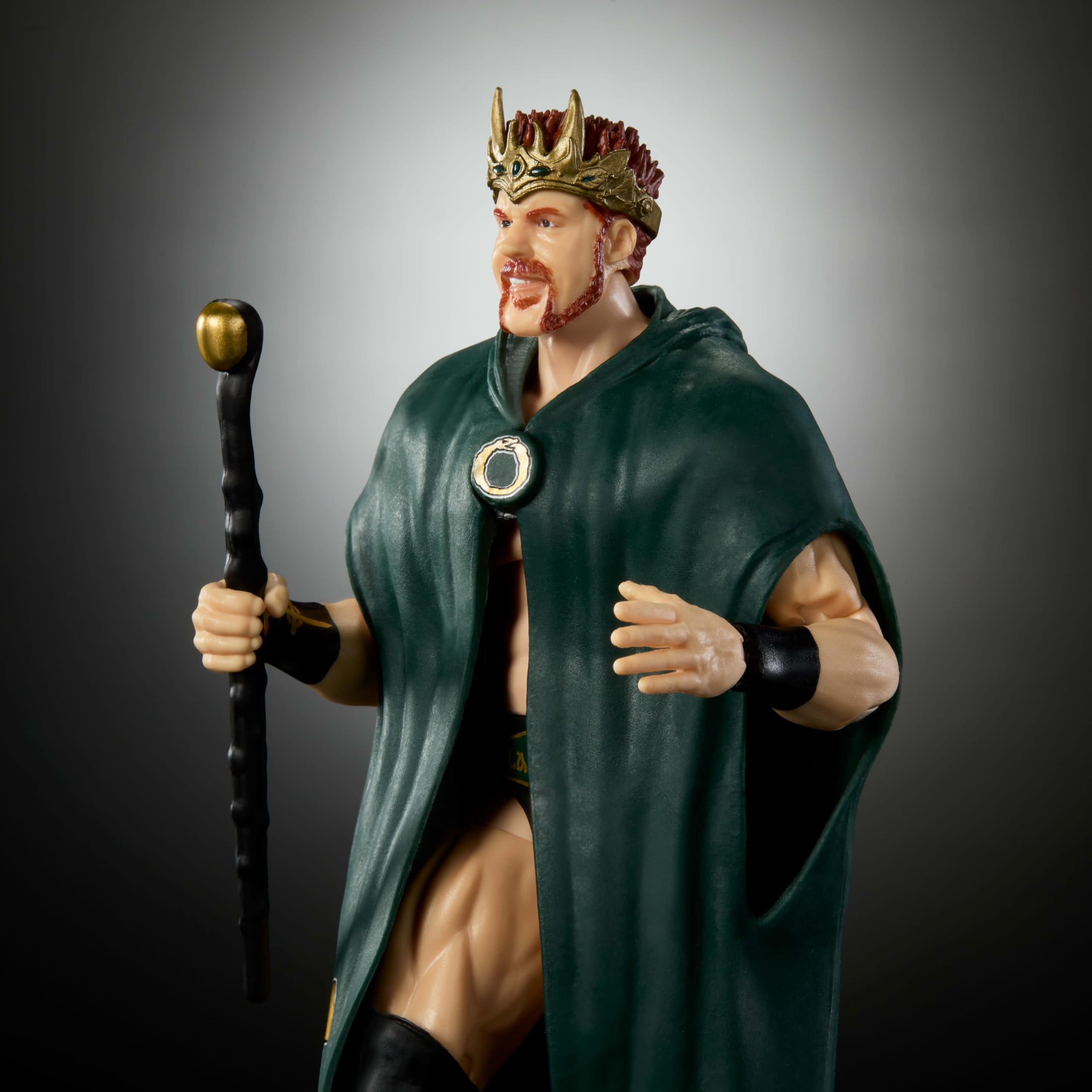 Mattel WWE Elite King Sheamus with swappable hands for versatile poses
