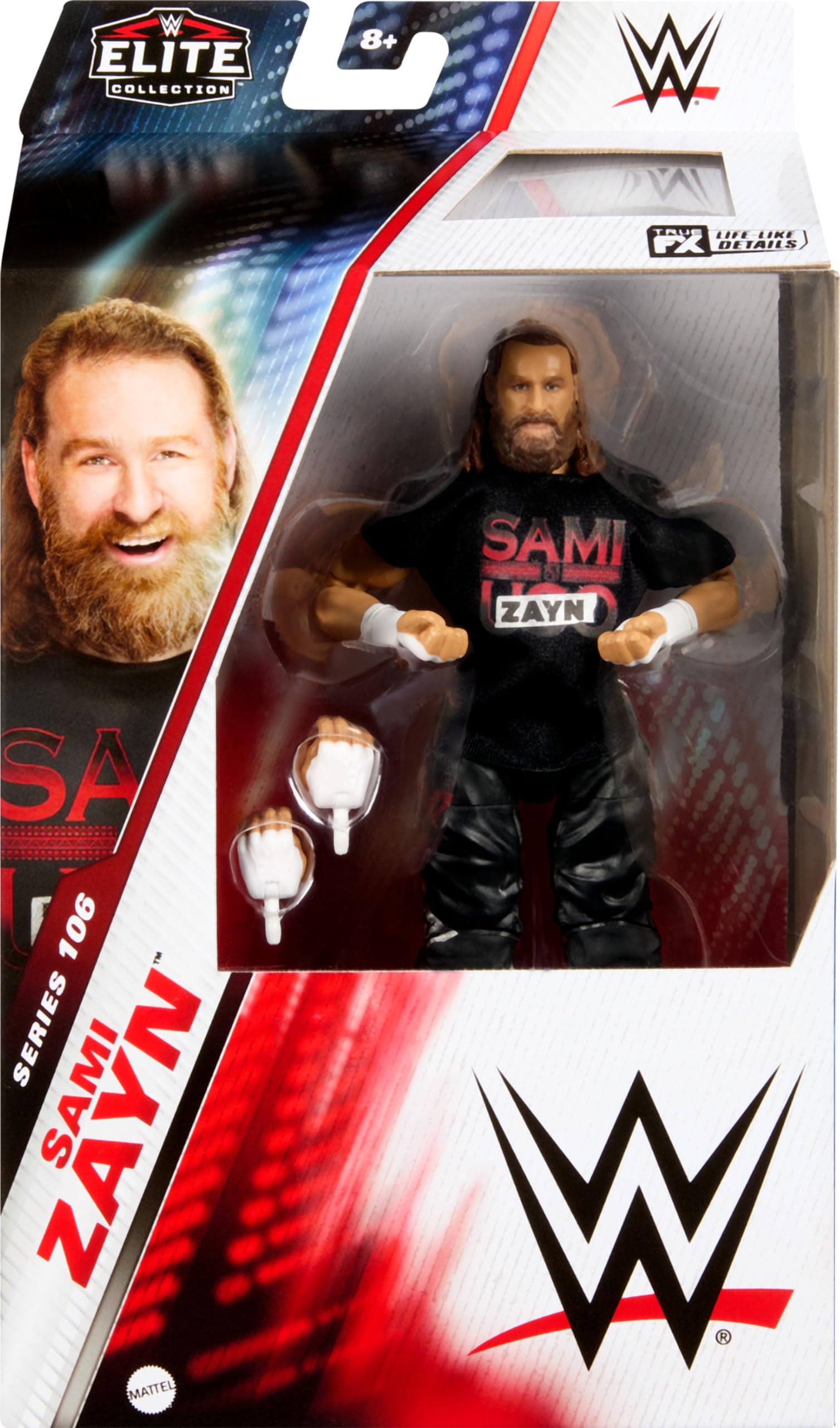 Sami Zayn figure articulation highlights 25 points for dynamic poses