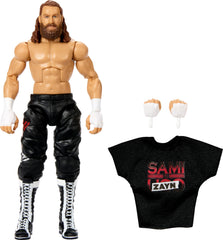 Mattel WWE Elite Sami Zayn figure front view for display and posing