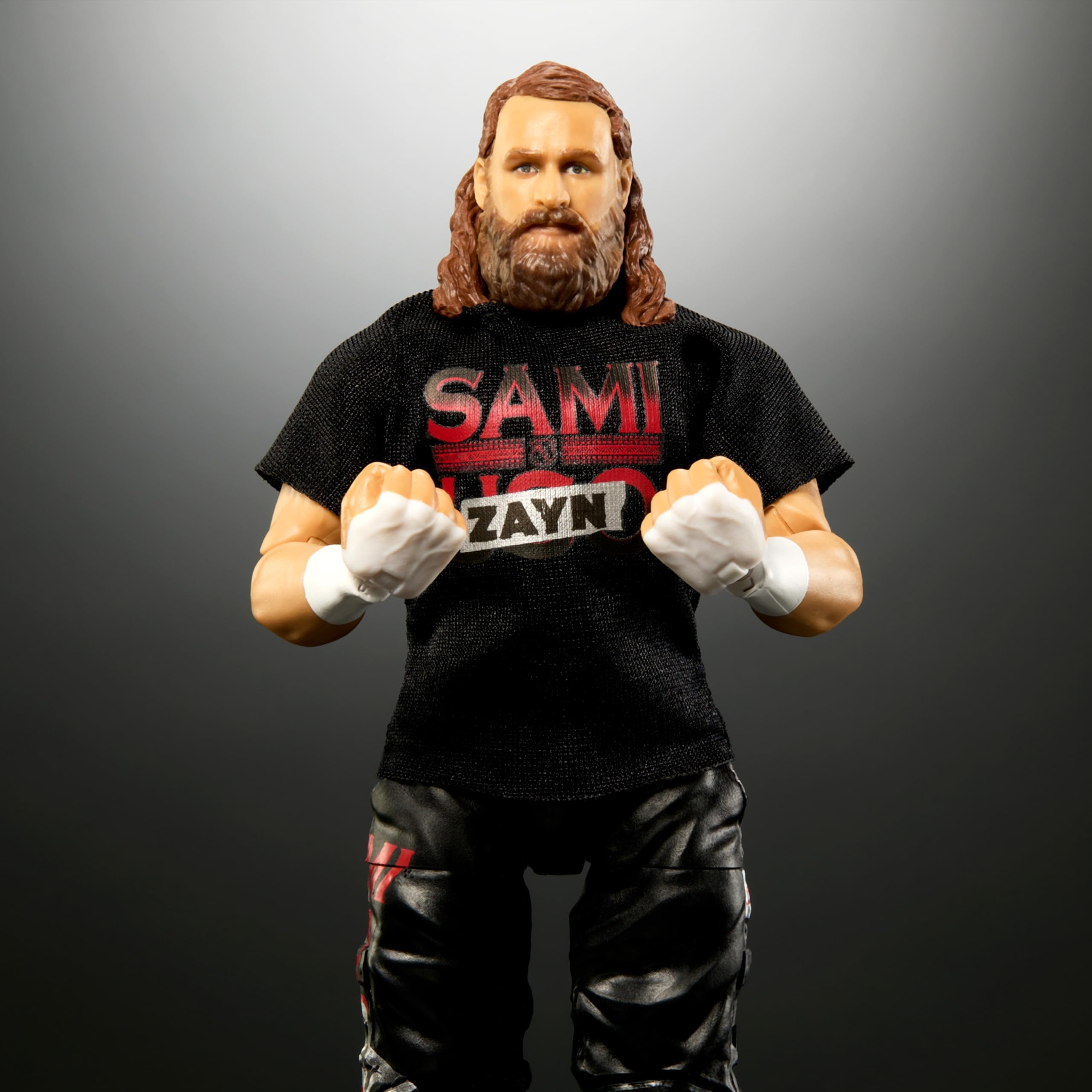 Mattel WWE Elite Sami Zayn hands and accessories enable authentic action