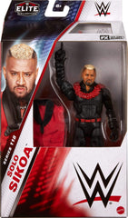 Mattel WWE Elite Solo Sikoa pose highlighting 25 articulation points for dynamic action