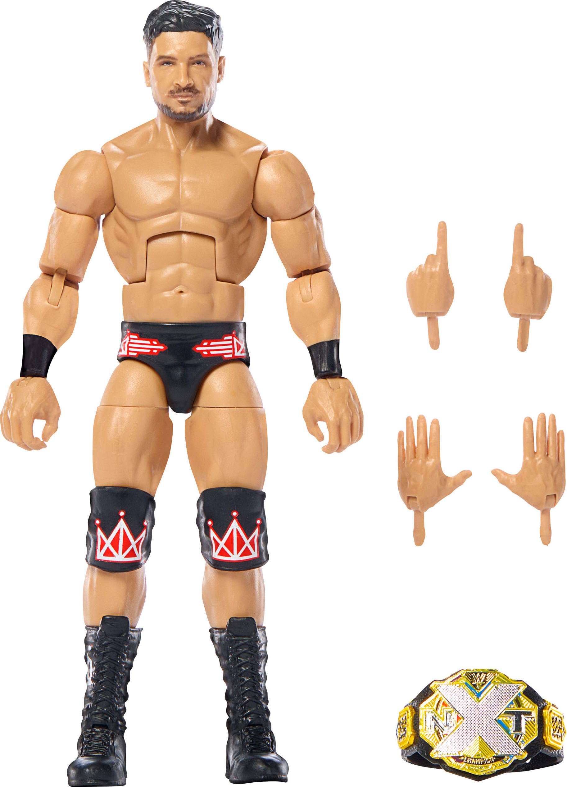 Mattel WWE Elite Ethan Page figure front view for display and collection.