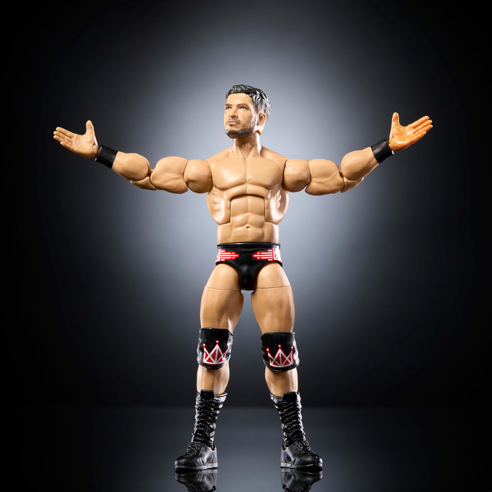Mattel WWE Elite Ethan Page figure packaging display enhances collection storytelling at home.