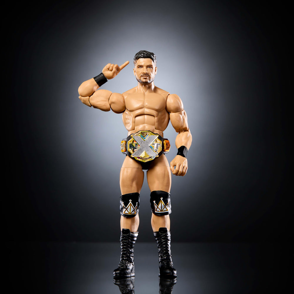 Mattel WWE Elite Ethan Page figure swappable hands enable versatile play and display.