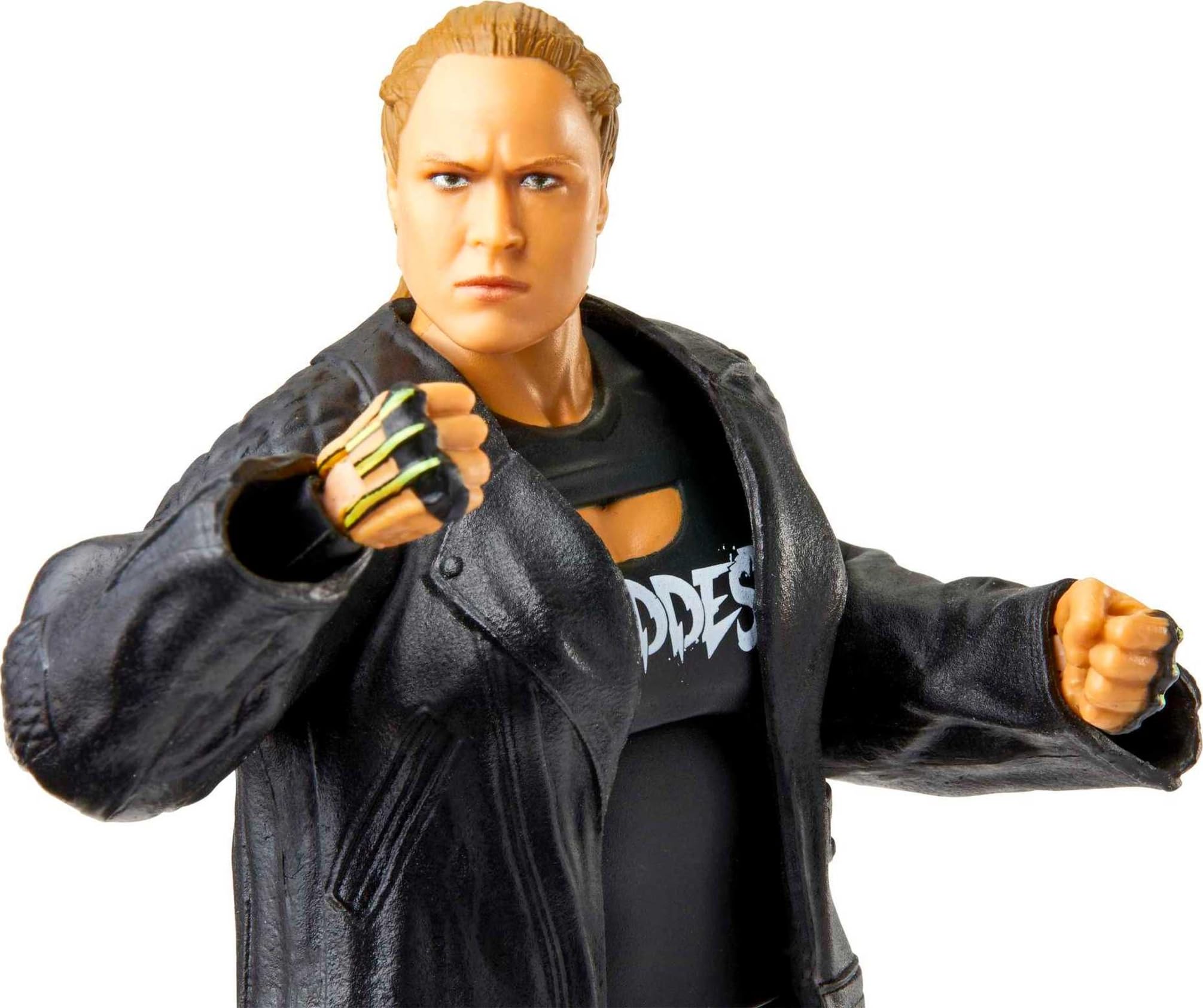Mattel WWE Elite Series 97 Ronda Rousey figure TrueFX detailing enhances lifelike presence