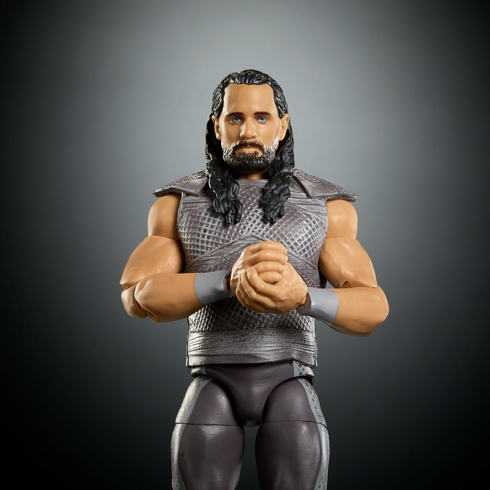 Mattel WWE Elite Seth Rollins accessories with interchangeable hands for varied moves.