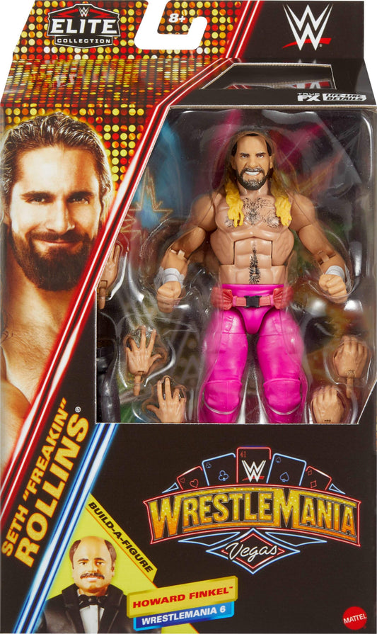 Seth Rollins interchangeable hands and accessories expand posing options for dynamic scenes.
