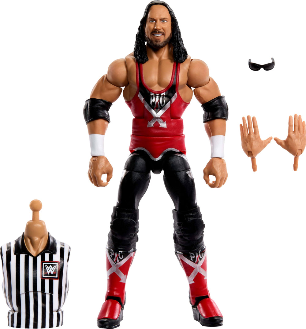 Mattel WWE Elite X-Pac figure front view with accessories for dynamic display.