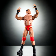 Mattel WWE elite top picks Orton action figure articulation close-up