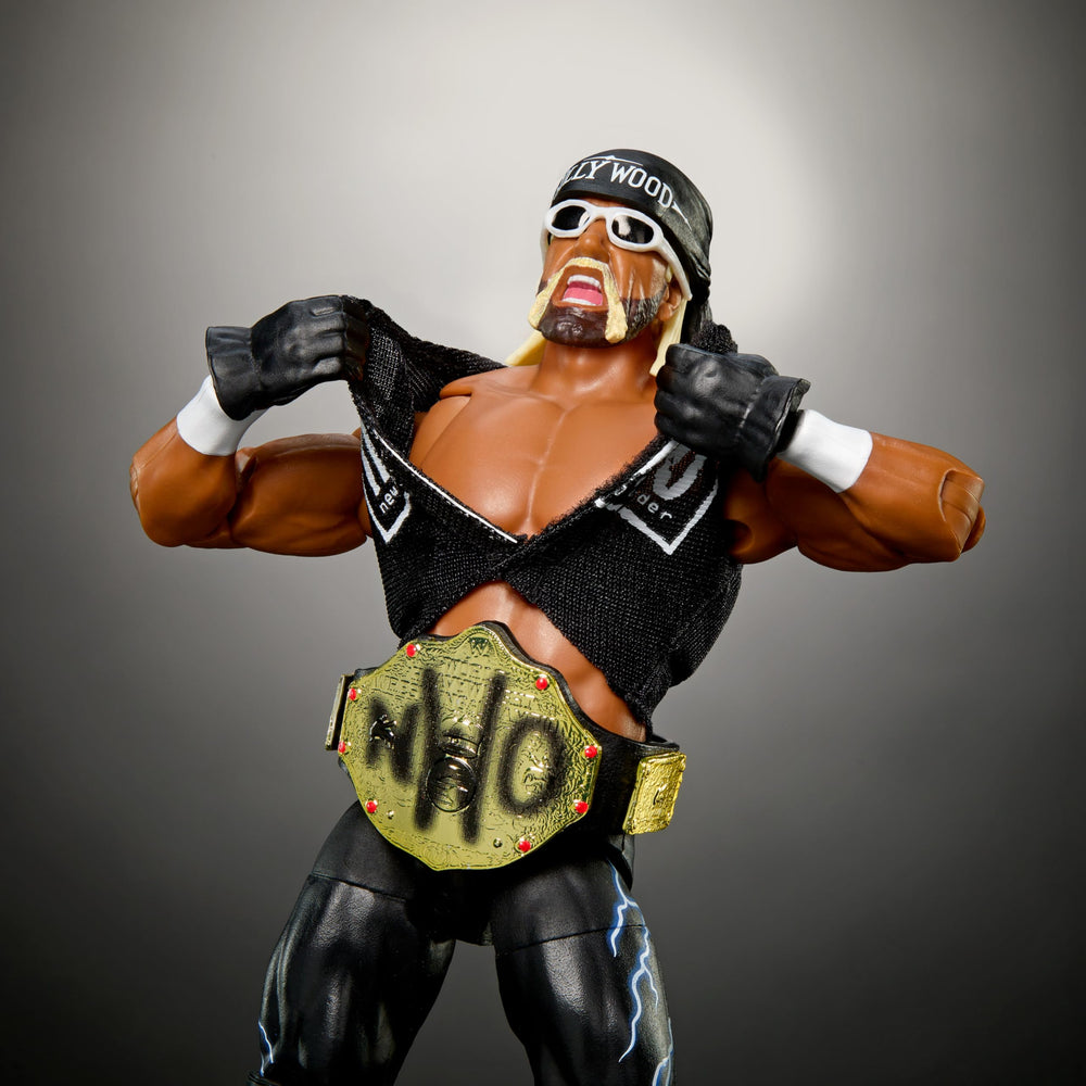 Mattel WWE Hulk Hogan Ultimate Edition TrueFX face detail close-up