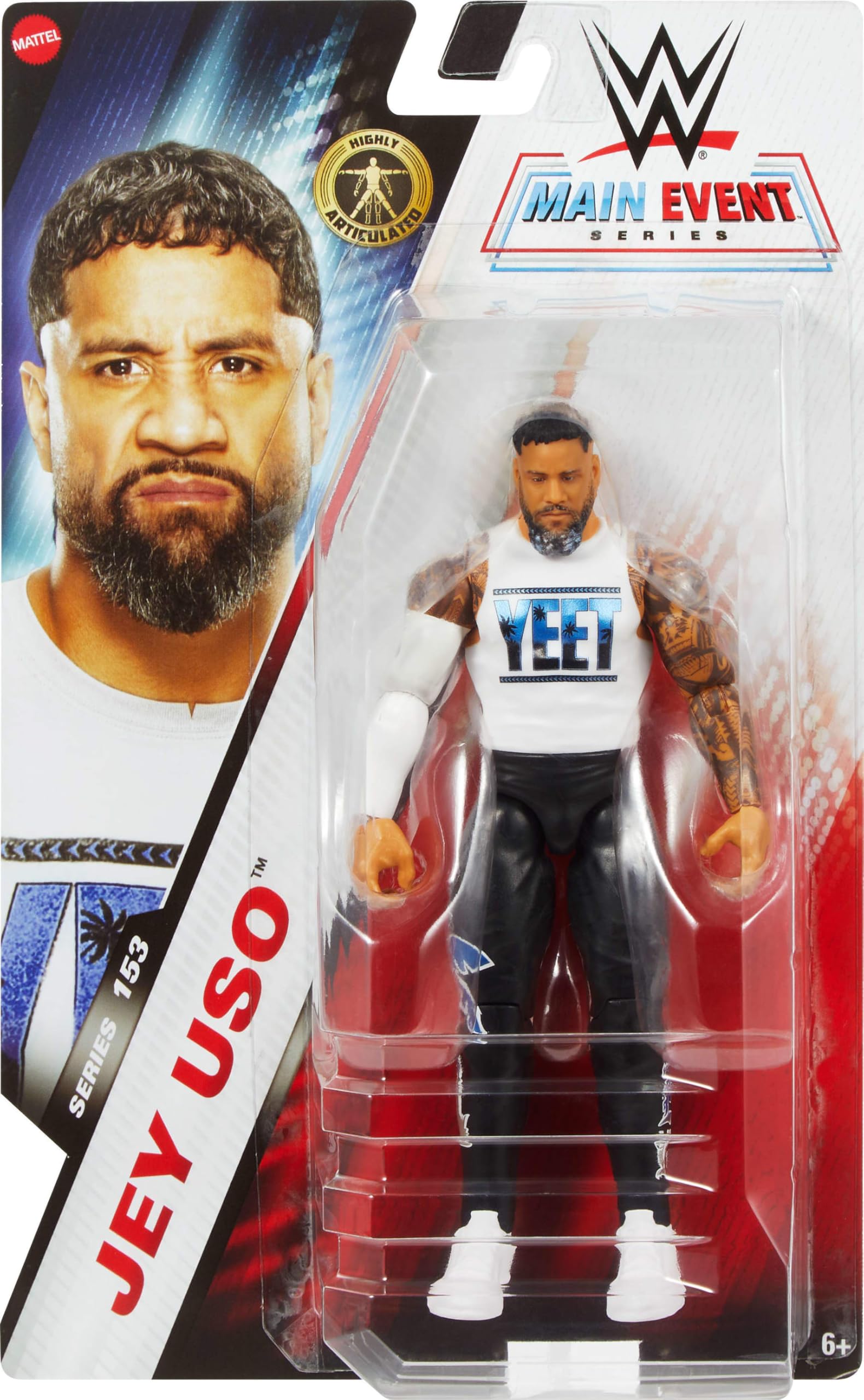 Mattel WWE Jey Usos action figure articulation poses highlight 10 points for dynamic posing