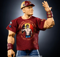 Mattel WWE JGV13 John Cena Elite box art and packaging for collection display.