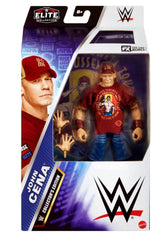 Mattel WWE JGV13 John Cena Elite front view showcases authentic detailing and poseability.