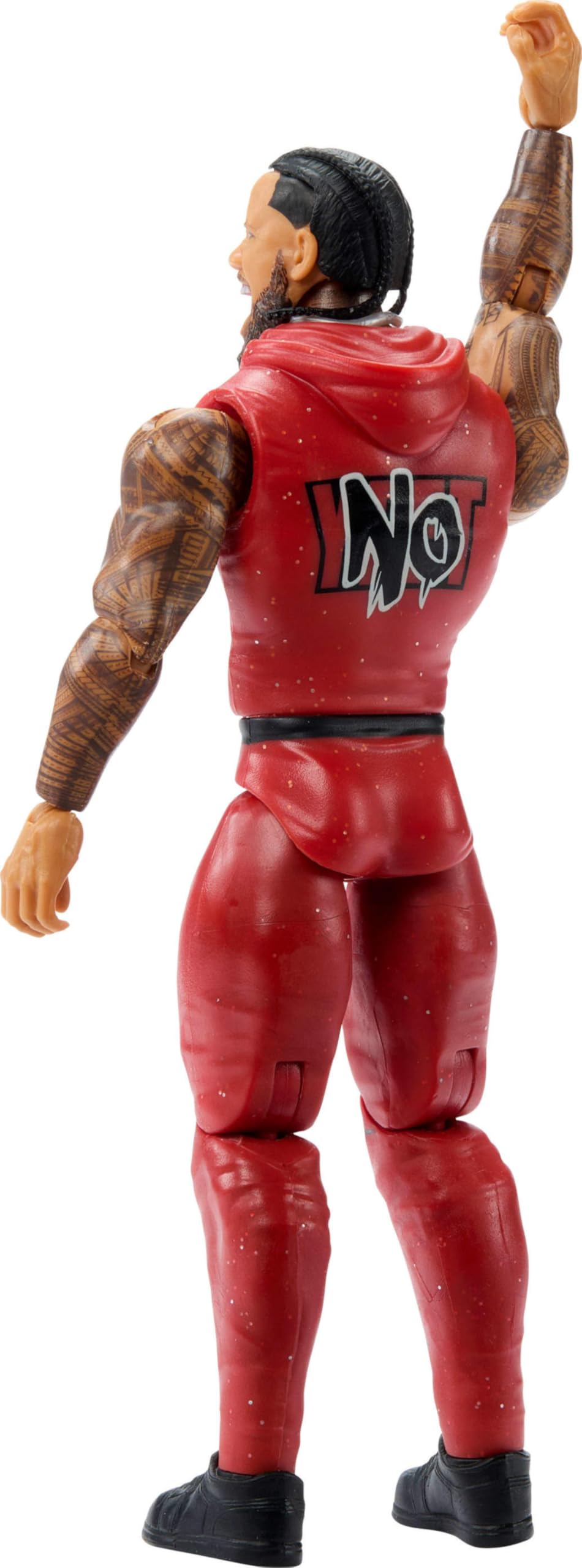 Mattel WWE Jimmy Uso authentic ring gear for true-to-show look.