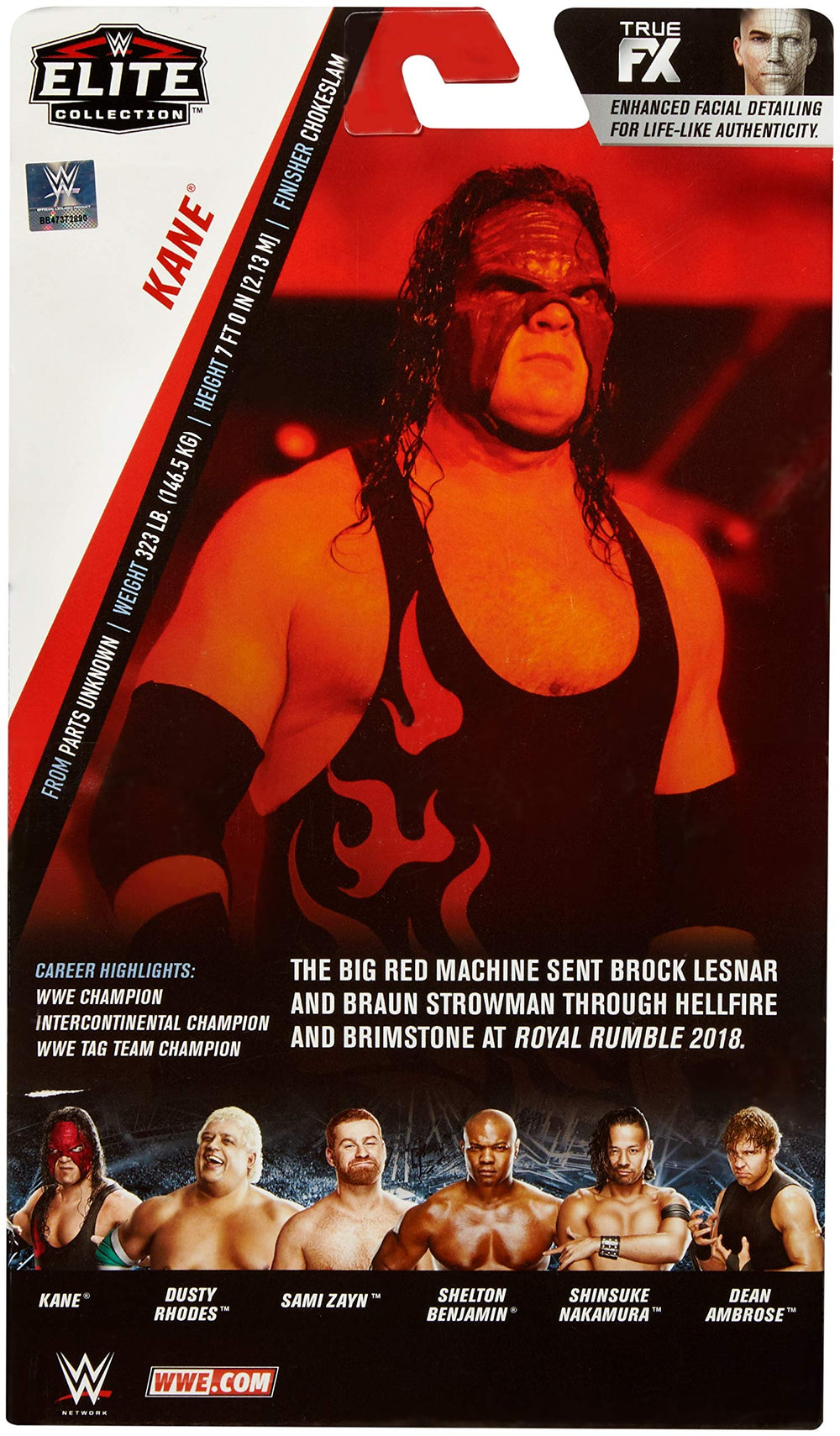Mattel WWE Kane Elite box-art box-set ready for collection display