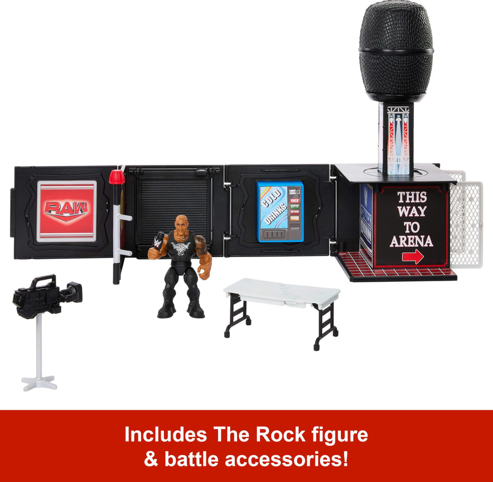 Mattel breakaway camera enhances play scenarios and on-set storytelling.