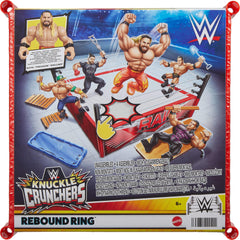 Mattel WWE Knuckle Crunchers Rebound Ring lets kids move play outside the ring.