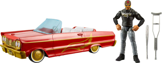 Mattel WWE Lucha Low Rider vehicle with bold design and smooth rolling action for playtime
