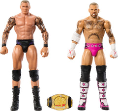 Mattel WWE Main Event Showdown CM Punk figure with 10-point articulation for dynamic poses.