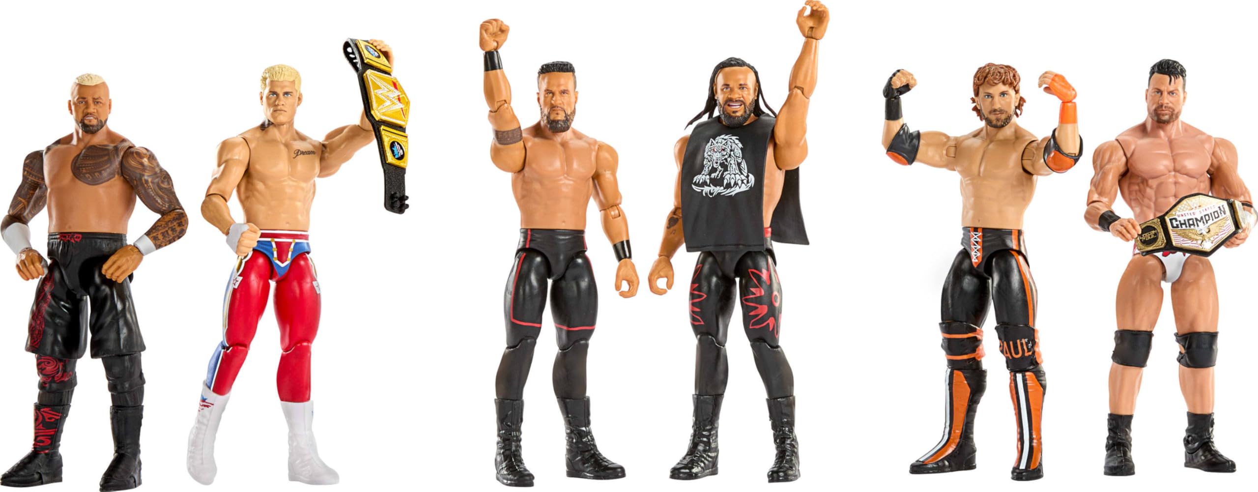 Mattel WWE Main Event Showdown authentic ring gear detail for immersive battles