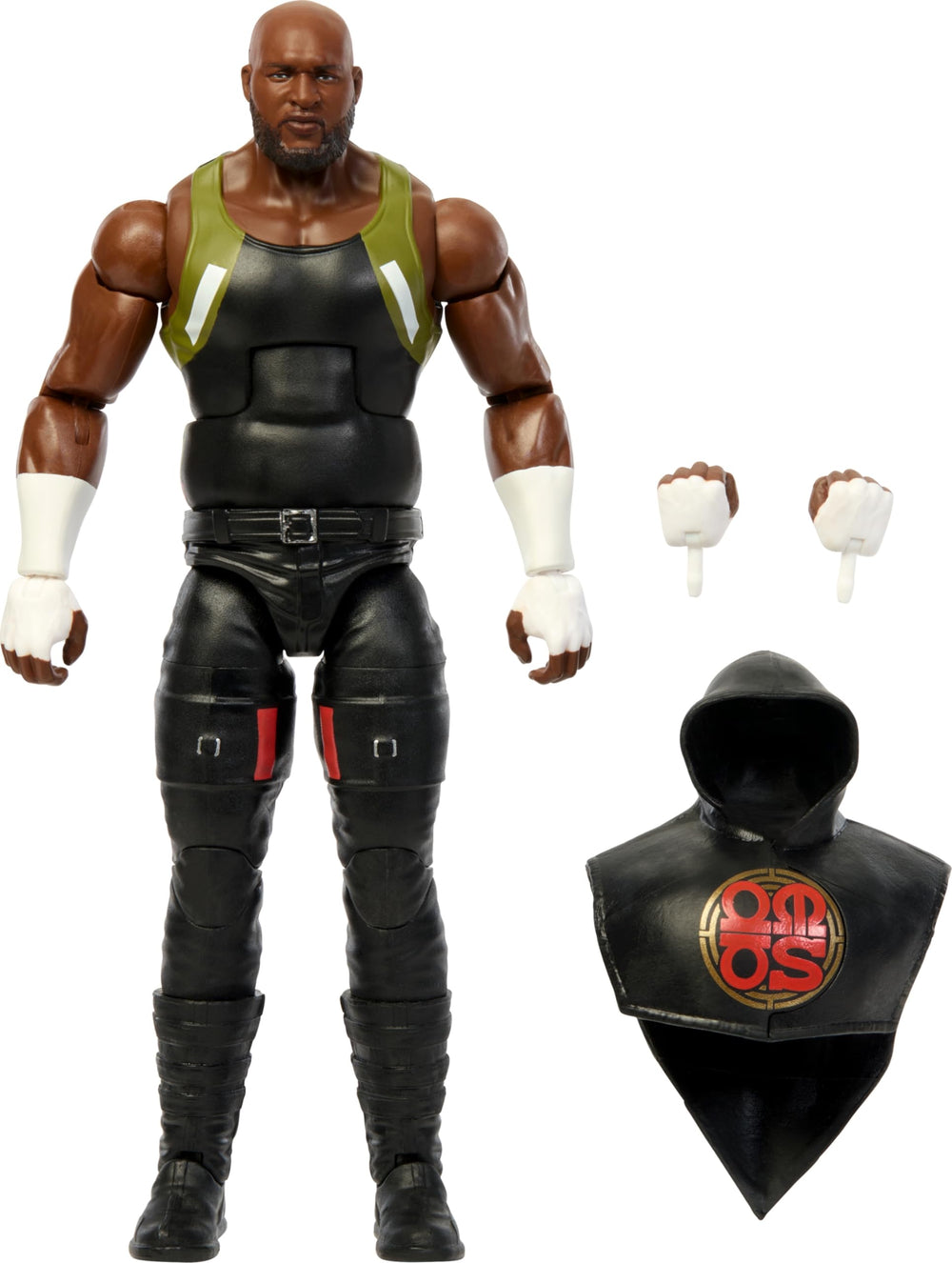 Mattel WWE Omos 6-inch figure in dynamic pose for display and action play.