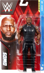 Mattel WWE Omos collectible packaging suitable for gifting or shelf display