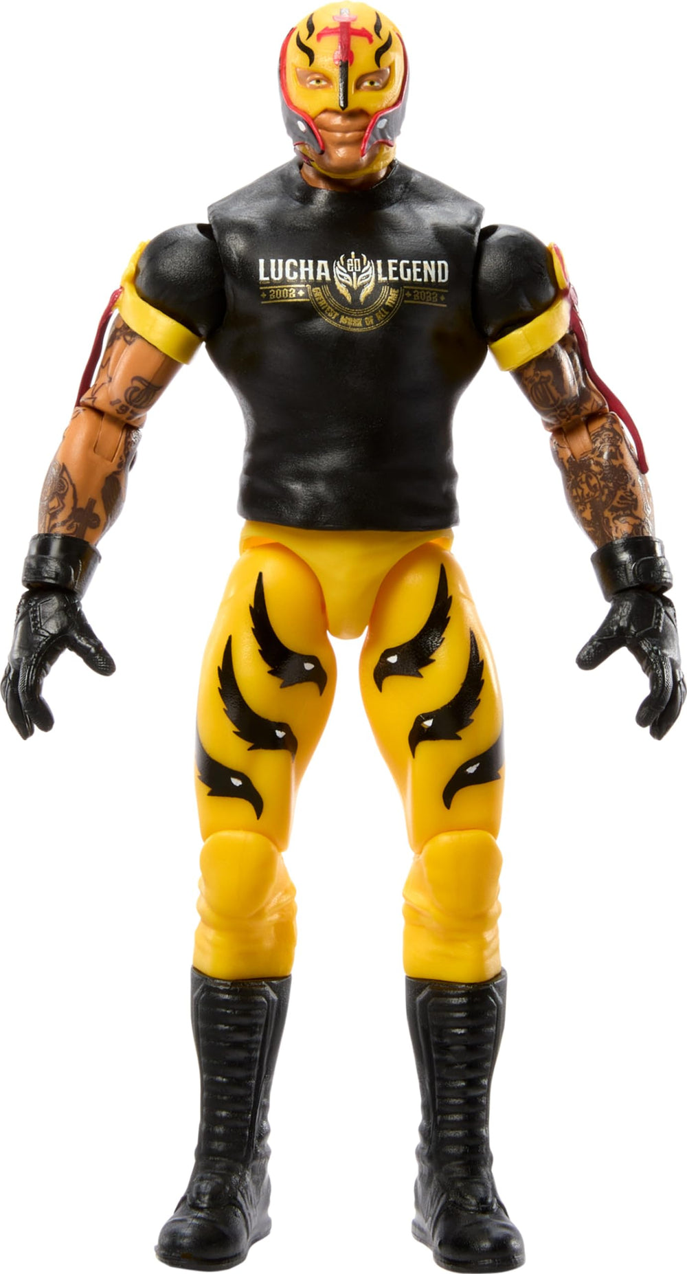 Mattel Rey Mysterio 6-inch figure TrueFX-like facial details.