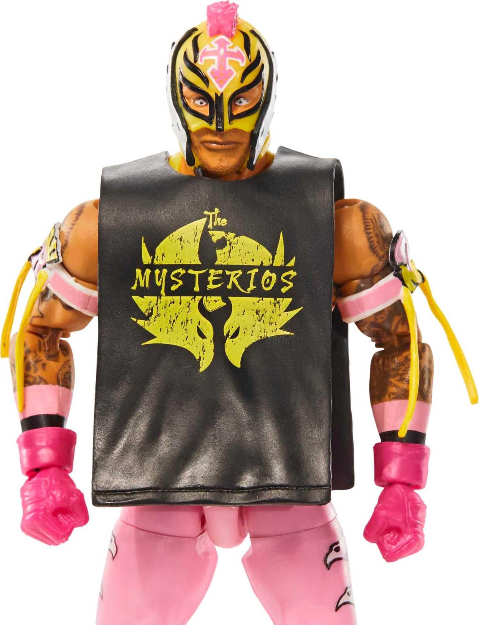 Mattel Rey Mysterio Top Picks articulation pose for recreating signature moves.