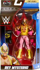 Mattel Rey Mysterio Top Picks TrueFX close-up highlights lifelike facial detailing.