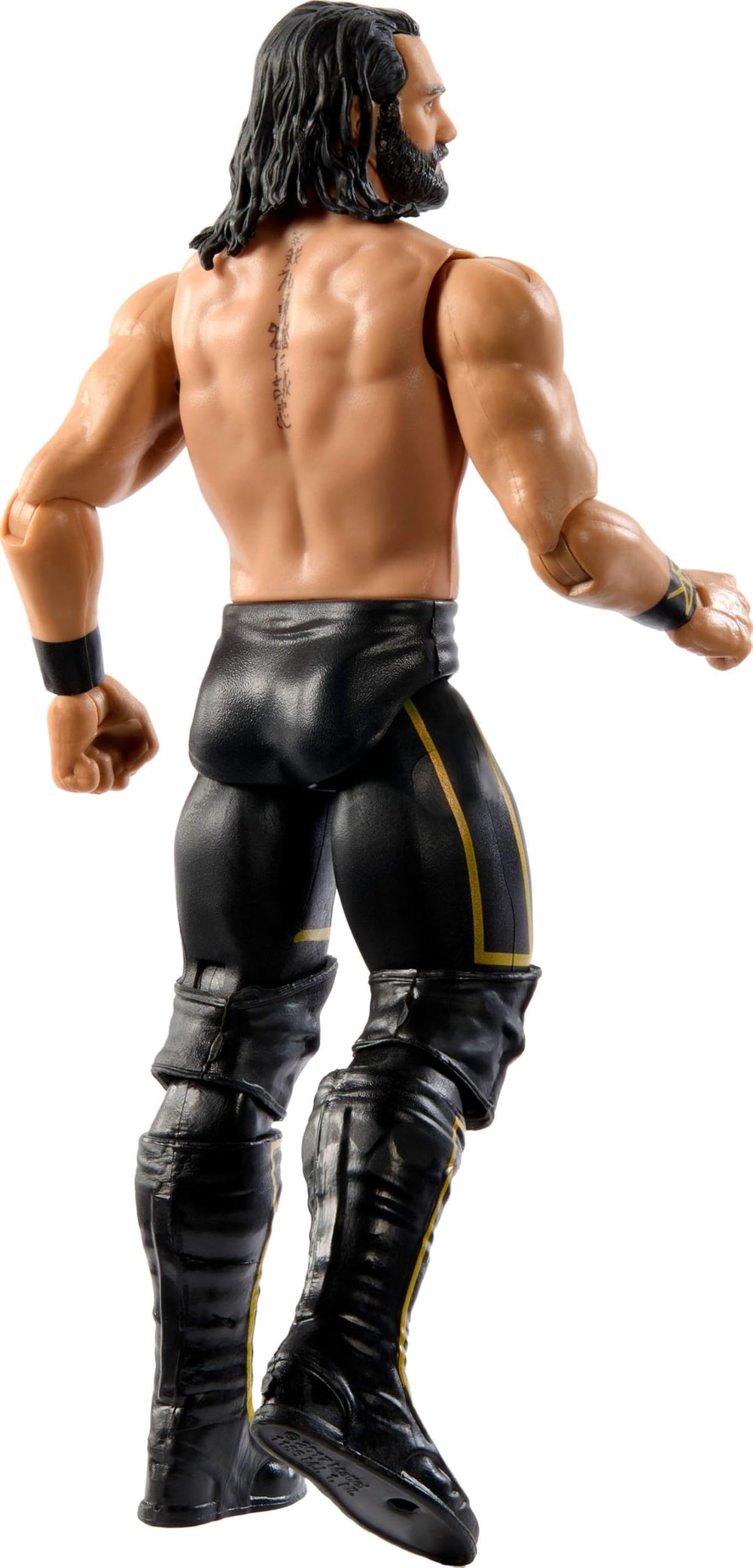 Mattel WWE Seth Rollins packaging image indicating collectible packaging details.
