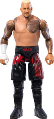 Mattel WWE Solo Sikoa action figure front view for display and dynamic posing.