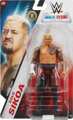 Mattel WWE Solo Sikoa action figure side profile shows pose-ready articulation.