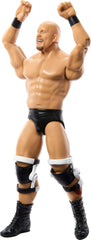 Mattel Stone Cold Steve Austin 6-inch figure face sculpt with lifelike detail.