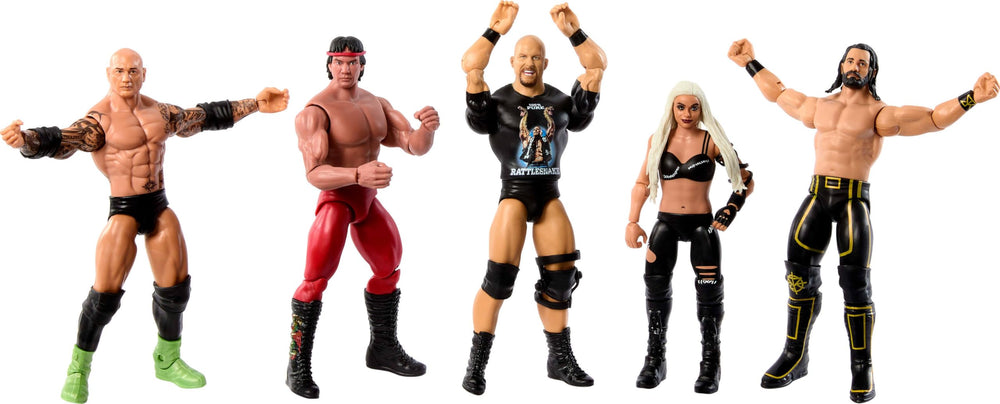 Mattel WWE Stone Cold Steve Austin action figure in a dynamic pose for play and display.