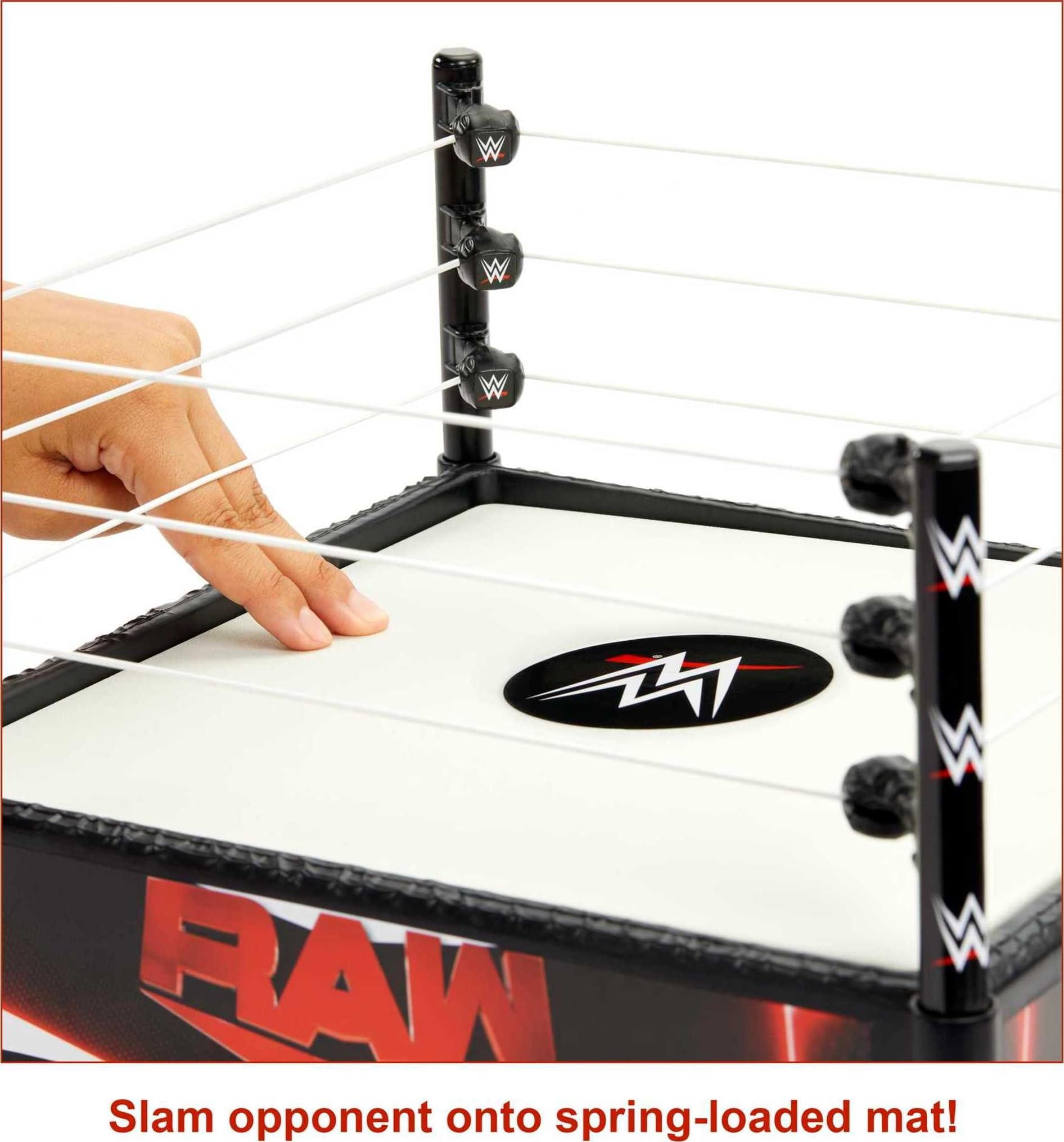 Mattel WWE Superstar Ring SmackDown apron sticker for varied rounds.