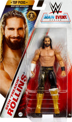 Mattel WWE Top Picks Seth Rollins articulation for dynamic posing.
