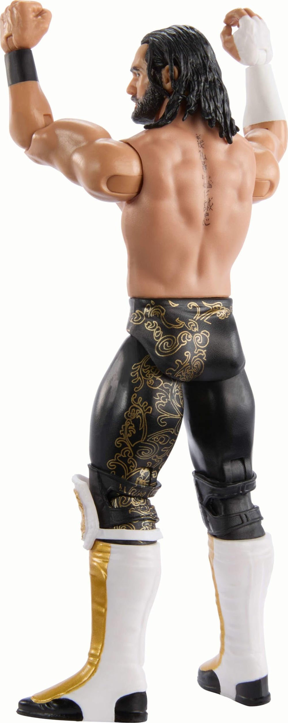 Mattel WWE Top Picks Seth Rollins packaging display suitable for shelf showcasing.